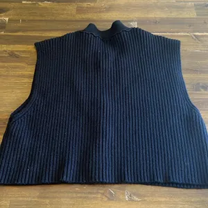 Free People Naiome Micro Vest Black Ribbed Crop Cropped Sweater Sleeveless Small thumbnail 5