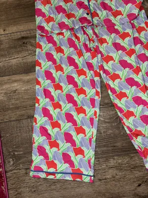 Mary Square Pajama Pants Set NWT Size Medium Pink thumbnail 3