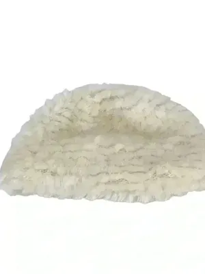 Vintage Hat Hansen Faux Fur White Winter Made In The Usa Adjustable Cap thumbnail 6