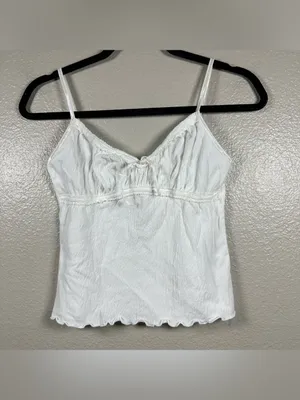 John Galt white tie front tank top SZ:S thumbnail 5