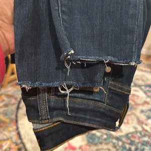 Judy Blue Skinny Fit Stretch Dark Denim Raw Hem Jeans Pants 25 thumbnail 8