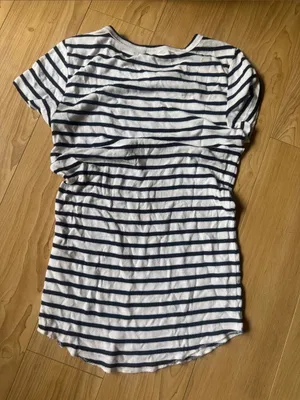 Wilfred White and black Striped Short Sleeve Tee thumbnail 3