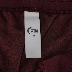 Zyia Active Womens Maroon Fleece Jogger‎ Pants Medium thumbnail 4