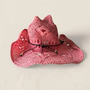 Source Unknown pink festival cowboy Women's Pink Hat thumbnail 2
