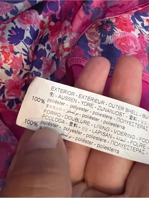 Zara purple and pink printed dress thumbnail 11