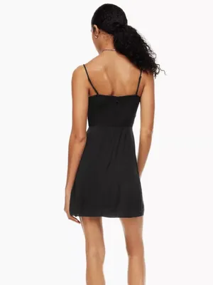 Aritzia Sunday Best Delilah Mini Dress Black Size Large thumbnail 2