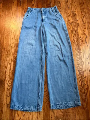 YFB Young Fabulous & Broke Wide Leg Tencel Modal Jeans Size S thumbnail 3