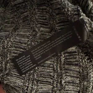Eileen Fisher Silk Organic Linen Knit Sweater L Black White Textured Boxy Top thumbnail 11