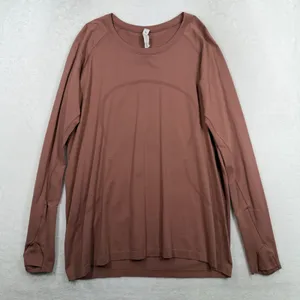 Lululemon Size 16 Swiftly Tech Long Sleeve 2.0 Soft Cranberry Activewear Top thumbnail 3