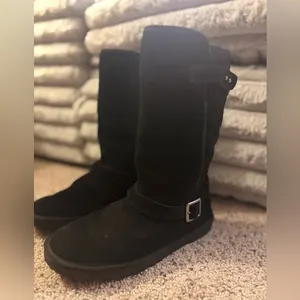 Sonoma Black fuzzy boots size seven thumbnail 2