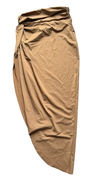 SKIMS Tan Swim Skirt with Asymmetrical Design M thumbnail 1