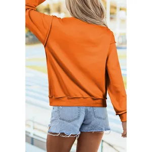 Ghost/ BOO Reversible Print Mock Neck Casual Sweatshirt - Small thumbnail 2