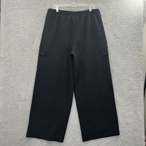 Athleta‎ Promenade High Rise Cargo Pants Black Athleisure Women's Large x 30 thumbnail 3