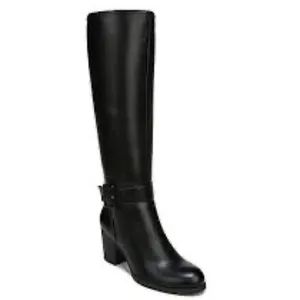SOUL Naturalizer Black‎ Wide Calf Chunky Heel Boot Knee High Size 6.5 New thumbnail 13