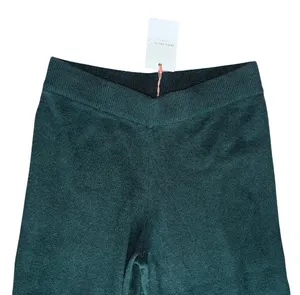 Wide Leg Knit Pants in Forest Green thumbnail 6