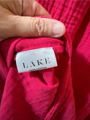 Lake Gauze Caftan Midi Dress in Heatwave thumbnail 7