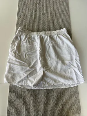 Forever 21 White Linen Drawstring Waist Mini Skirt Size XS thumbnail 2