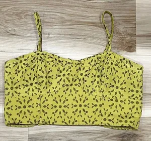 Guararapes Yellow Corset Crop Top Women’s Large thumbnail 1