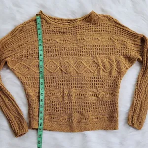 Abercrombie & Fitch marigold yellow‎ knit sweater Extra Small thumbnail 3