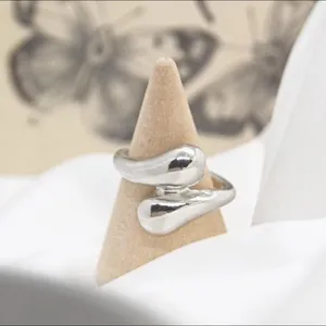 Silver Water Drop Ring Size 6 thumbnail 5