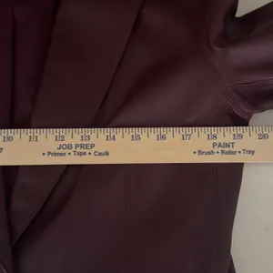 Lord & Taylor Womens Burgundy Wine Genuine Leather Blazer Jacket 10 Y2K Mob Wife thumbnail 7