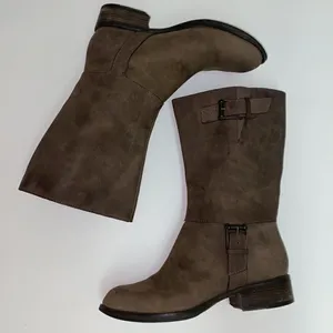 Cole Haan Air‎ Leather Leora Buckle Moto Boots A1 thumbnail 2