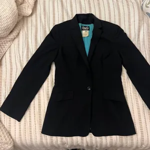 Dolce & Gabbana Vintage Black Blazer y2k celebrity style blazer antique fitted blazer runway designer office modest thumbnail 1