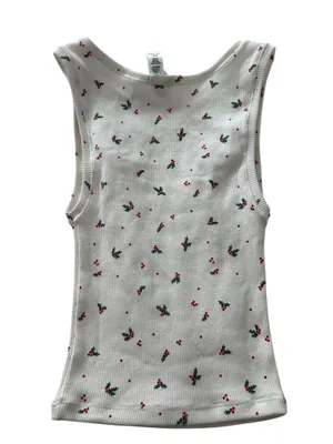 Skims Cotton Rib Tank Mistletoe Holly Size XXS NWOT Limited Holiday thumbnail 3