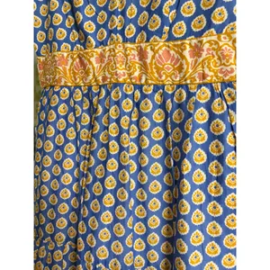 J.Crew Point Sur Royal Block Print Tiered Maxi Dress size 6 thumbnail 10