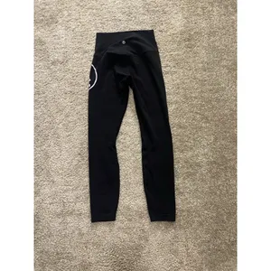 Lululemon Align High Rise Black Sz 4 Pant - 25" Skull Soul Cycle Retail $98 thumbnail 7