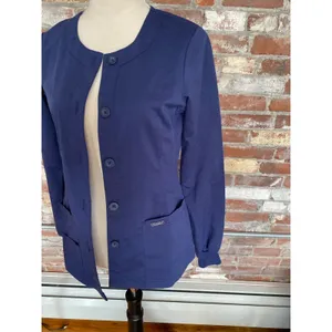 Sanibel Scrubs Navy Blue Button thumbnail 2