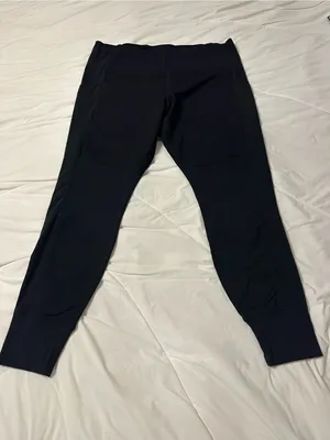 Athleta Black Excursion Hybrid Tight - Size XL - Paneled Performance Leggings thumbnail 6