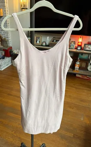 Lululemon Align Dress in a light pink shade features a V-neckline women's 14 thumbnail 1