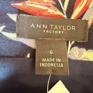 Ann Taylor Factory Floral Lined Pencil Career Skirt SZ 6 thumbnail 10