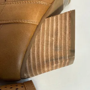Dolce Vita Kirby Ankle‎ Boots Women Size 7 Tan Perforated Western Heel Zip thumbnail 9