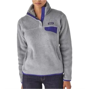 Patagonia Re-Tool Snap-T Pullover Women M Grey Purple‎ Fleece Gorpcore Polartec thumbnail 2
