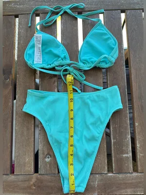 NWT Hollister Ribbed Bikini Set - Turquoise - XS/XS thumbnail 7