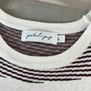 Petal & Pup Brown Stripe Kiah Knit Sleeveless Midi Bodycon Dress Size Large thumbnail 6