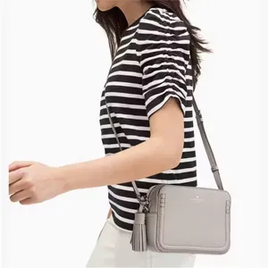 Kate Spade Orchard Street Arla Cityscape Gray Crossbody Tassel Travel Classic thumbnail 2
