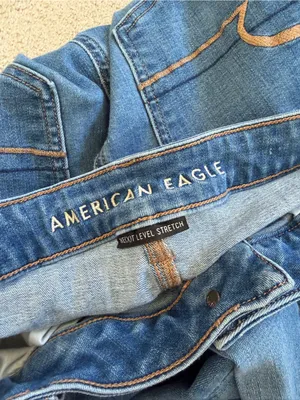 American Eagle Next Level Stretch Jegging Jeans Size 14 X-Long Medium Wash thumbnail 8