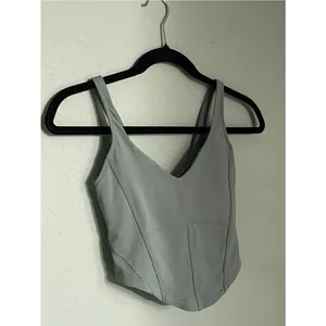 Lululemon Align Corset Tank Top Size 2 Grey Eucalyptus thumbnail 3