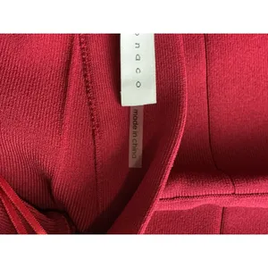 Susana Monaco‎ Burgundy Bandage Strapless Mini Dress Laser Cut Scallop Hem Small thumbnail 7