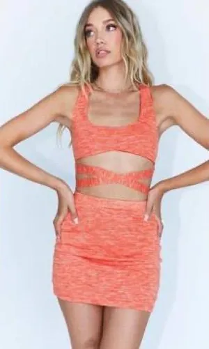 Princess Polly Emma Tie Up Orange Top! thumbnail 1