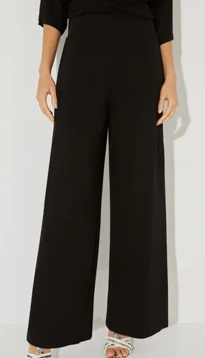 Ny&co Wide-Leg High-Waist Pants in Black thumbnail 1