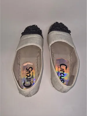 Circus by SAM EDELMAN Women 6 Loretta Tan Espadrille Black Bead Academia Flats thumbnail 6