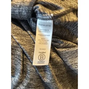 Athleta Gray Heather Full Zip Hooded Jacket Womens‎ Small Thumbholes Activewear thumbnail 7