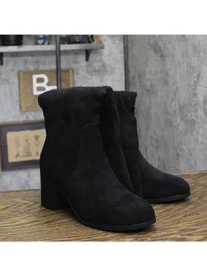 NWT Journee Collection Faux Suede Romilly Knee High Boots Black Suede 6.5M thumbnail 4