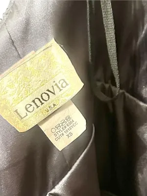 Vintage Lenovia Y2K Charcoal Gray Halter Formal Dress Gown Sequin Ruched thumbnail 6