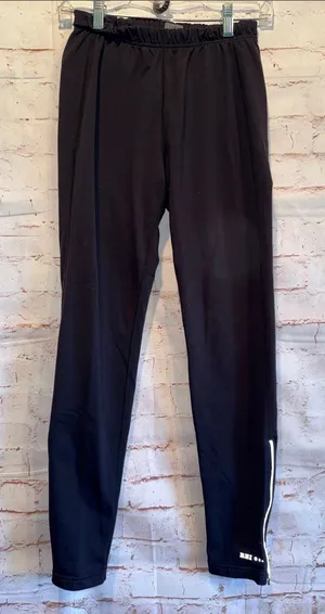 REI Black womens M Joggers Reflective elastic waist zip pocket running warm thumbnail 1
