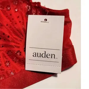 Auden Front-Close Lace Ling Bralette Red Small NEW thumbnail 3